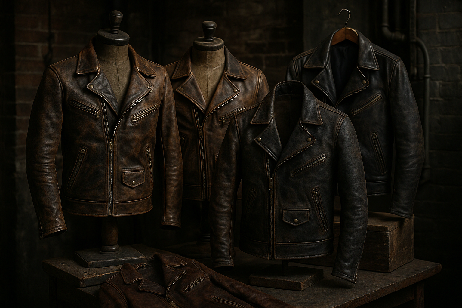 Distressed Leather Jackets: Rugged Style